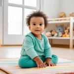 유아교육지도사 경력개발 로드맵 - **Prompt:** A warm, inviting "crèche" (daycare) classroom in a modern French setting, filled with na...