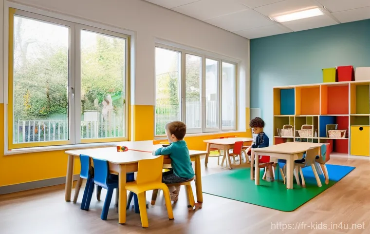 유아교육지도사로서의 근무 환경 개선 사례 - **Prompt 1: Revalorised Early Childhood Professional in a Modern French Crèche**
    "A vibrant, eye...