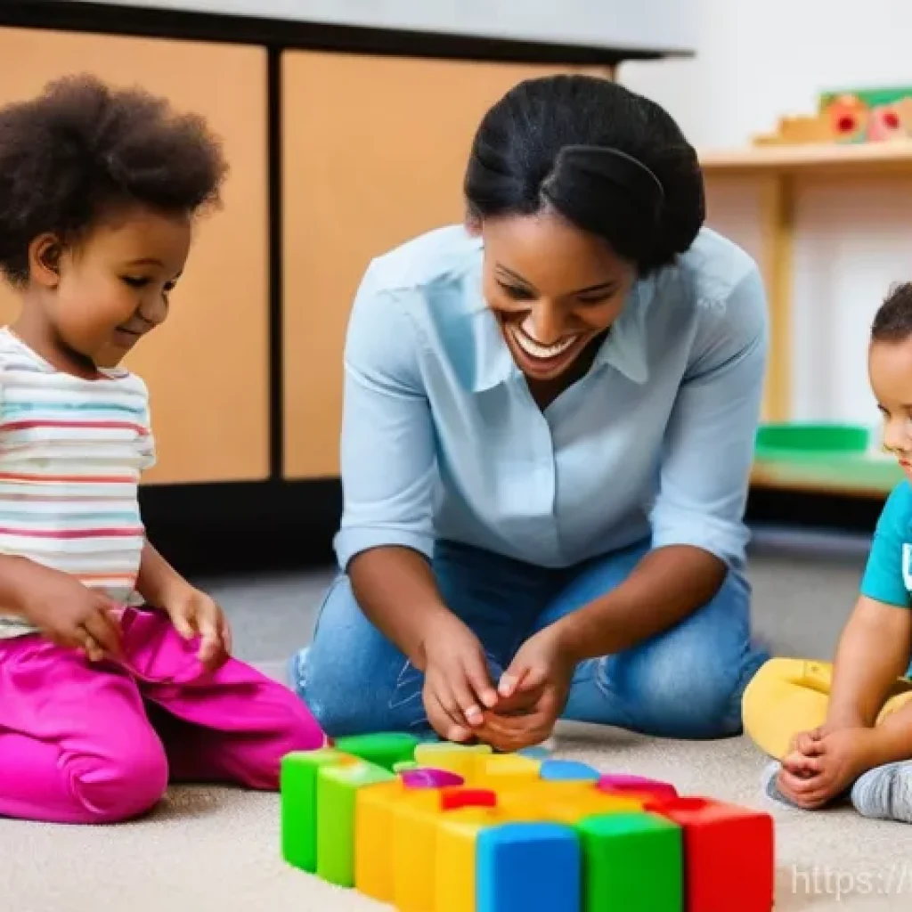 유아교육지도사 자격증 시험 시 실기시험의 중요성 - **Prompt:** A vibrant and clean early childhood education classroom, filled with natural light. A ki...