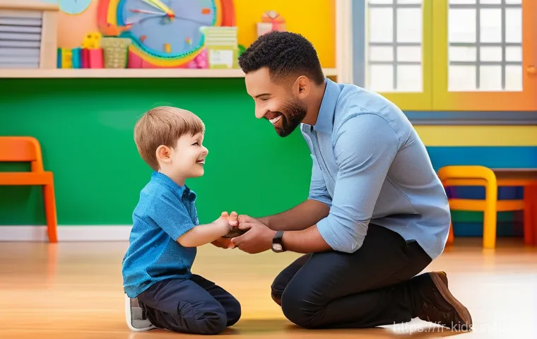 유아교육지도사 강의 중 발생할 수 있는 문제와 해결 방법 - A bright and inviting early childhood classroom filled with natural light. Diverse children, aged 1 ...