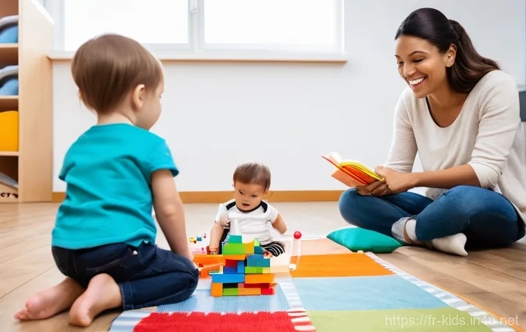 유아교육지도사로서의 경력 전환 성공 사례 - **Prompt:** A diverse group of adults (25-55 years old), some holding notebooks or tablets, are enth...