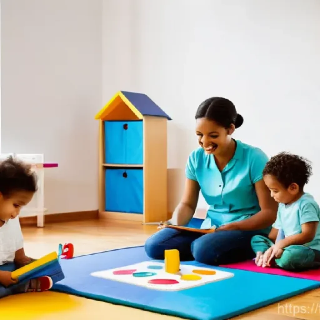 유아교육지도사 자격증 취득 후 첫 직장 선택법 - **Prompt 1: A vibrant and diverse French "crèche collective" (traditional daycare center) bustling w...