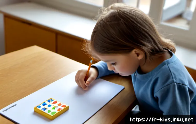 유아교육지도사 자격증 시험에 자주 나오는 키워드 - Photorealistic early childhood education certification exam study scene in France, an adult learner ...